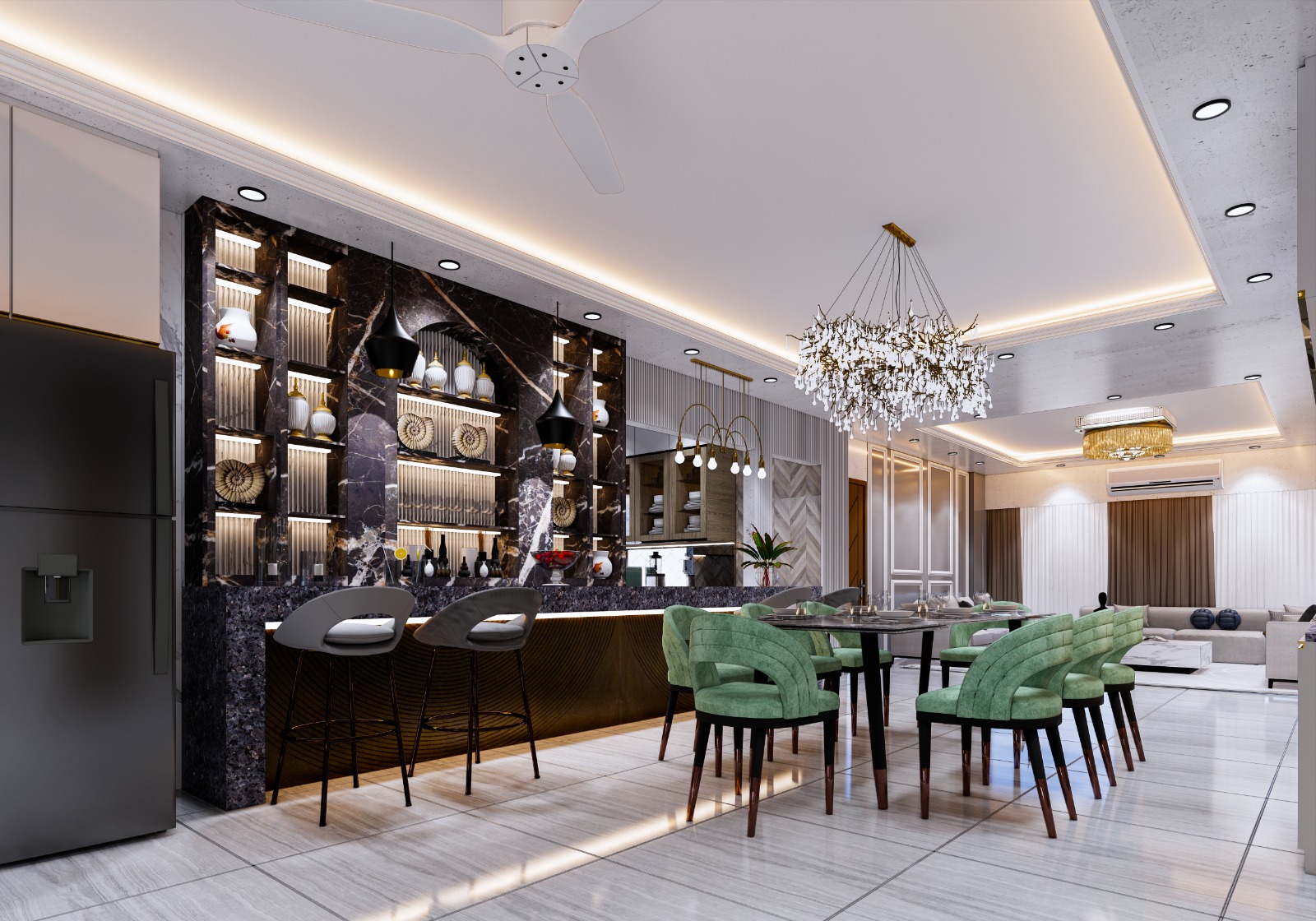 Modern interior kitchen